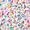 Enamel Style Acrylic Beads SACR-TA0001-02-5