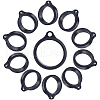 Gorgecraft 50Pcs Silicone Pendant SIL-GF0001-33B-1