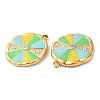 304 Stainless Steel Enamel Pendants STAS-K256-12G-02-2