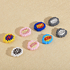 CHGCRAFT 18Pcs 9 Style Cloud with Word Food Grade Eco-Friendly Silicone Focal Beads SIL-CA0002-76-6