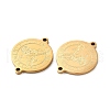 Ion Plating(IP) 304 Stainless Steel Connector Charms STAS-C074-11G-07-2