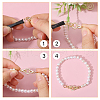 CHGCRAFT 6 Sets Brass Micro Pave Cubic Zirconia Fold Over Clasps KK-CA0002-73-4
