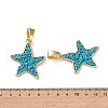 Alloy Plastic Beads Pendants PALLOY-V009-08G-3
