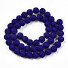 Opaque Glass Beads Strands X-GLAA-T032-P8mm-MD03-3