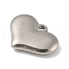 Non-Tarnish 304 Stainless Steel Stamping Blank Tag Heart Pendants STAS-G218-08P-04-2