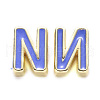 Rack Plating Alloy Enamel Beads ENAM-S122-033N-NR-2