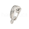Rack Plating Brass Micro Pave Cubic Zirconia Pendants Bails KK-U021-15P-1