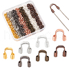   840Pcs 7 Color Brass Wire Guardians KK-PH0010-09-1