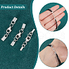 6Pcs Sterling Silver Lobster Claw Clasps FIND-AB00056-4