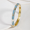 Vintage Zinc Alloy Hinged Bangles for Women JY4654-4-1