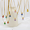Real 18K Gold Plated Stainless Steel Pendant Necklaces CP2918-6-2