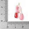 Brass Enamel Pendants X-KK-E093-03G-A-01-3