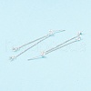 925 Sterling Silver Stud Earring Findings STER-P047-11A-S-3