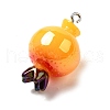 Opaque Resin Pendants FIND-I044-16F-2