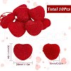 SUNNYCLUE 10Pcs Wool Felt Cabochons AJEW-SC0001-48-2
