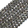 Natural Red Snowflake Obsidian Beads Strands G-K389-B37-01-1