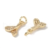 Brass Micro Pave Clear Cubic Zirconia Pendants KK-S367-11A-2