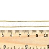 Rack Plating 1MM Brass Box Chain Necklaces for Women NJEW-H049-02G-5