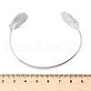 Shell Shape 304 Stainless Steel Cuff Bangles for Women BJEW-S171-01B-P-3