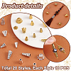   200Pcs 20 Styles Tibetan Style Bead Caps TIBE-PH0002-25-4
