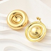 Flat Round 304 Stainless Steel Stud Earrings EJEW-A125-60G-2