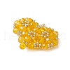 Seed Beads Beaded Charms PALLOY-MZ00341-01-3