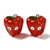 Cartoon Opaque Resin Vegetable Pendants CRES-B018-07A-1