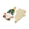 Christmas Alloy Enamel Pendants ENAM-V002-02J-G-2