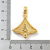 Christmas Brass Micro Pave Cubic Zirconia Pendant KK-H468-03A-01G-3