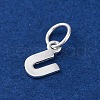 925 Sterling Silver Letter Charms STER-C012-01S-U-2