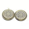 Brass Locket Pendants X-KK-F717-21AB-NR-4