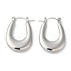 Non-Tarnish 304 Stainless Steel Thick Hoop Earrings for Women EJEW-Z026-23P-1