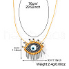 Woven Cord Glass Eye Pendant Women's Necklaces EY5817-4