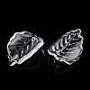 Transparent Glass Petal Beads GLAA-N001-17-3