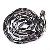 Electroplated Glass Beads Strands X-EGLA-S174-06A-2
