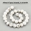 Olycraft 4 Strands Natural Howlite Beads Strands TURQ-OC0001-02A-6