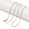 Ion Plaing(IP) 304 Stainless Box Chain Necklaces NJEW-Q003-03G-1