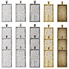 SOFPLATE 20Pcs 5 Colors Alloy Pendant Cabochon Settings FIND-SP0002-74-1