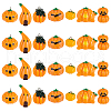 AHADERMAKER 28Pcs 7 Styles Autumn Opaque Resin Pendants RESI-GA0001-25-1
