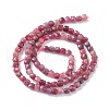 Natural Red Tourmaline Beads Strands X-G-A021-01C-2