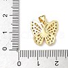 Brass Micro Pave Cubic Zirconia Charms KK-Q068-09D-G-3