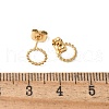 304 Stainless Steel Stud Earrings for Women EJEW-Z092-01G-03-3