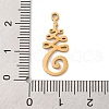 304 Stainless Steel Pendants STAS-M072-01A-3