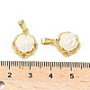 Brass Resin Pendants KK-B139-16G-02-3