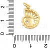 Brass Micro Pave Cubic Zirconia Pendants KK-L209-093G-3