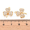 Brass Micro Pave Cubic Zirconia Pendants KK-N263-04G-3
