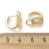 Brass & Glass Hoop Earrings EJEW-Q014-12G-3