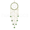 Wire Wrapped Brass Star Hanging Ornaments HJEW-JM02765-05-2