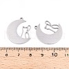 304 Stainless Steel Pendants STAS-N108-31P-3
