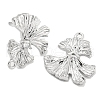 Brass Micro Pave Cubic Zirconia Stud Earring Findings KK-U015-02P-2